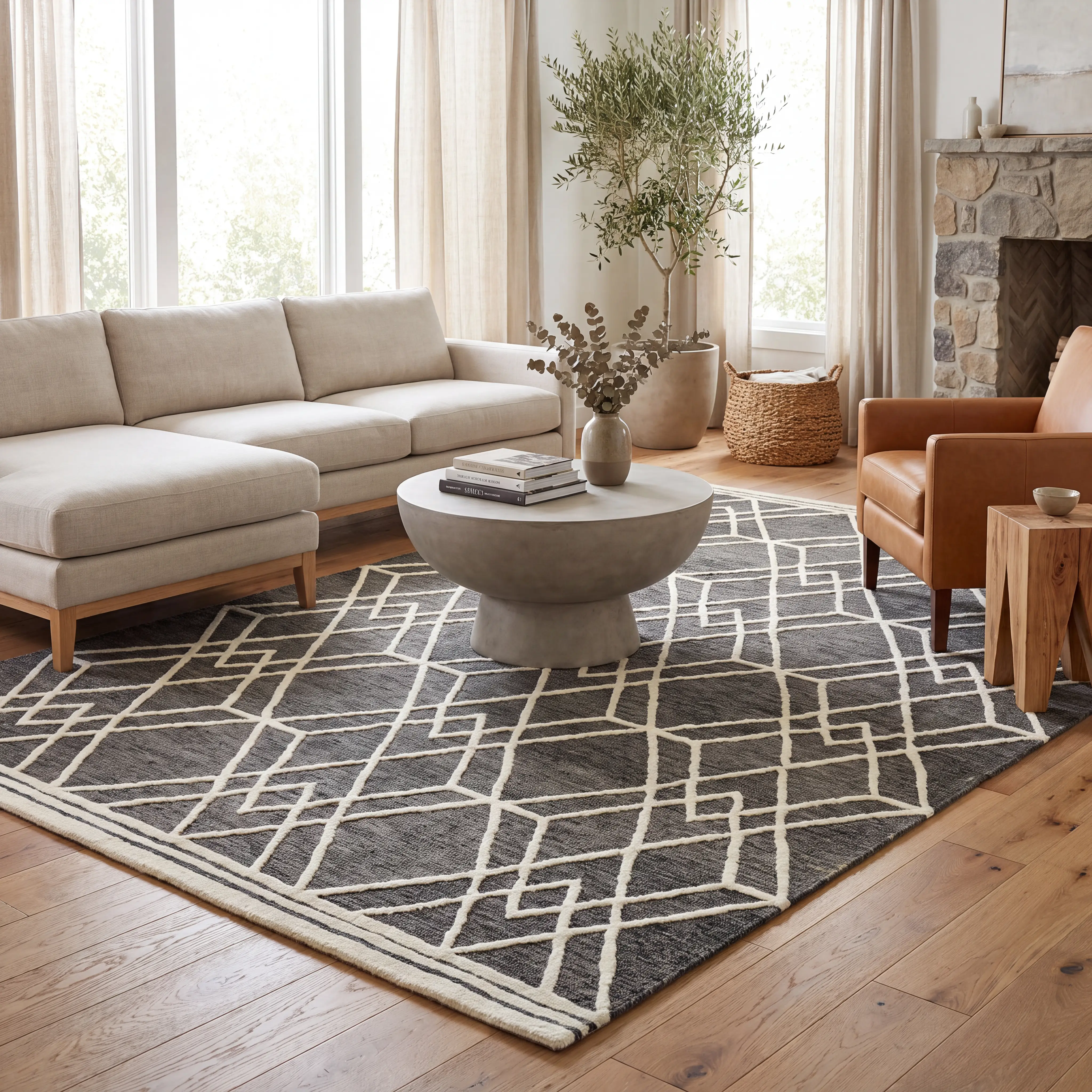 Brigit Khaki 5' x 8' Rug - Thumbnail - Image 2