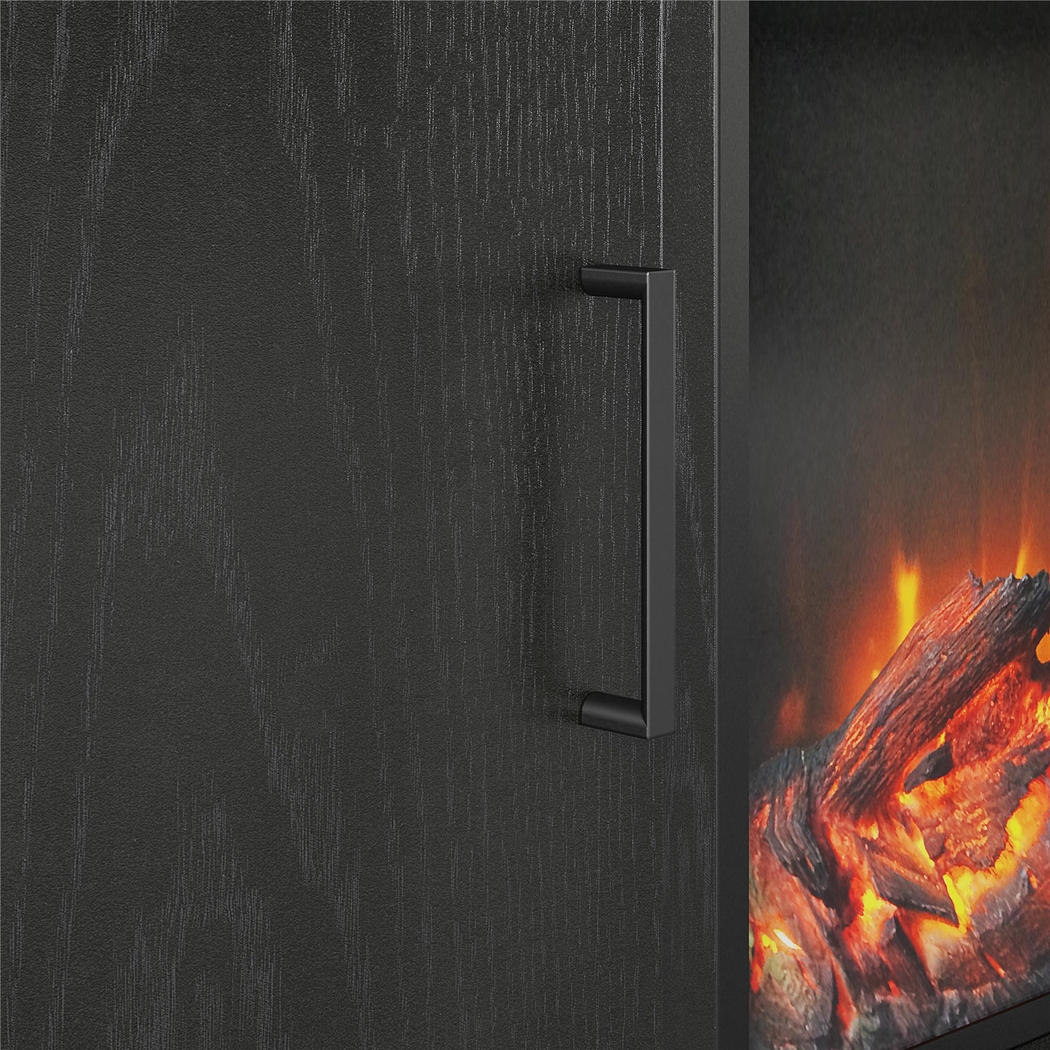 Brigitta Black 59 in. Console with Electric Fireplace - Thumbnail - Image 9