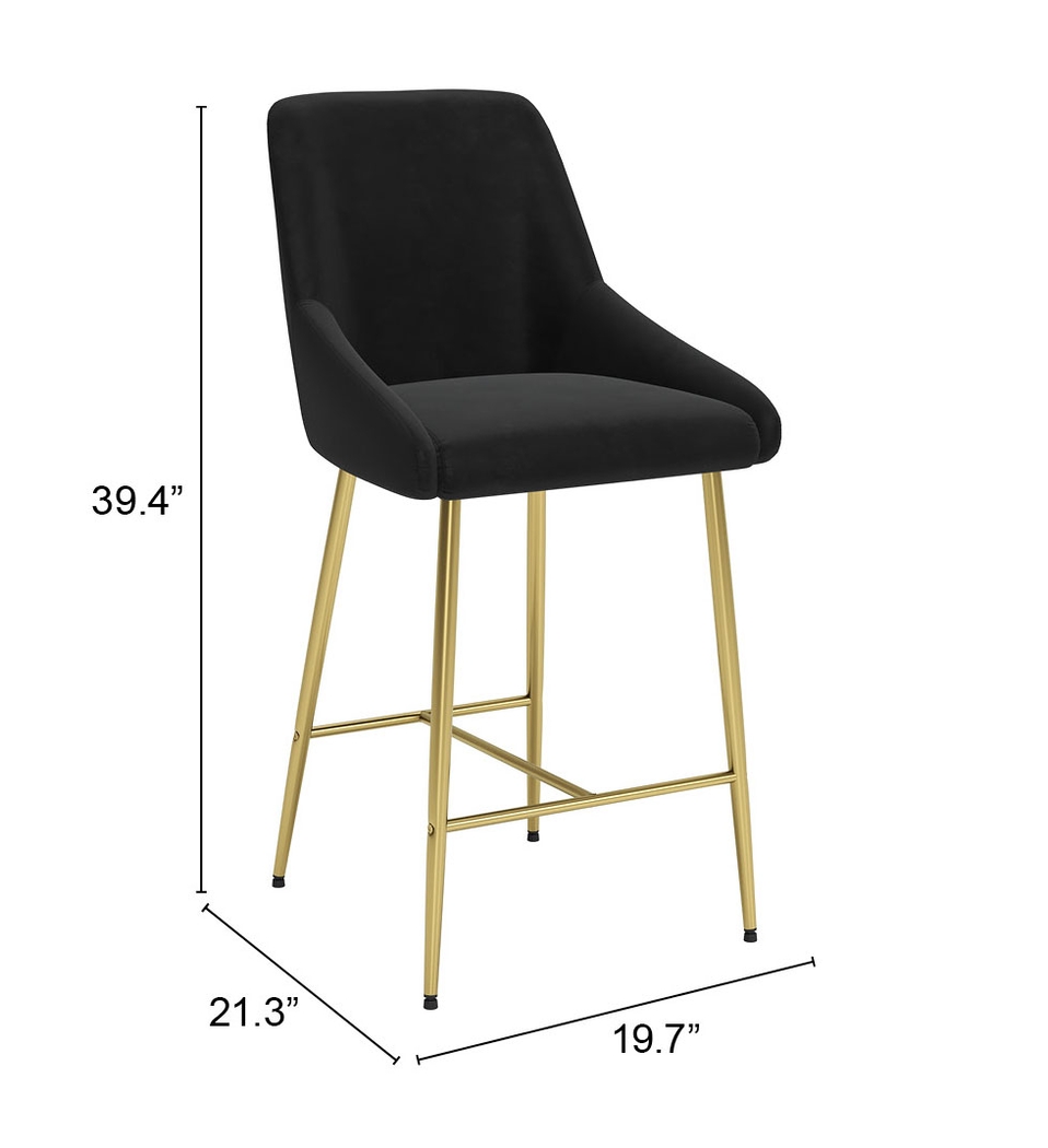 Brigodoom Black Counter Height Stool - Thumbnail - Image 9