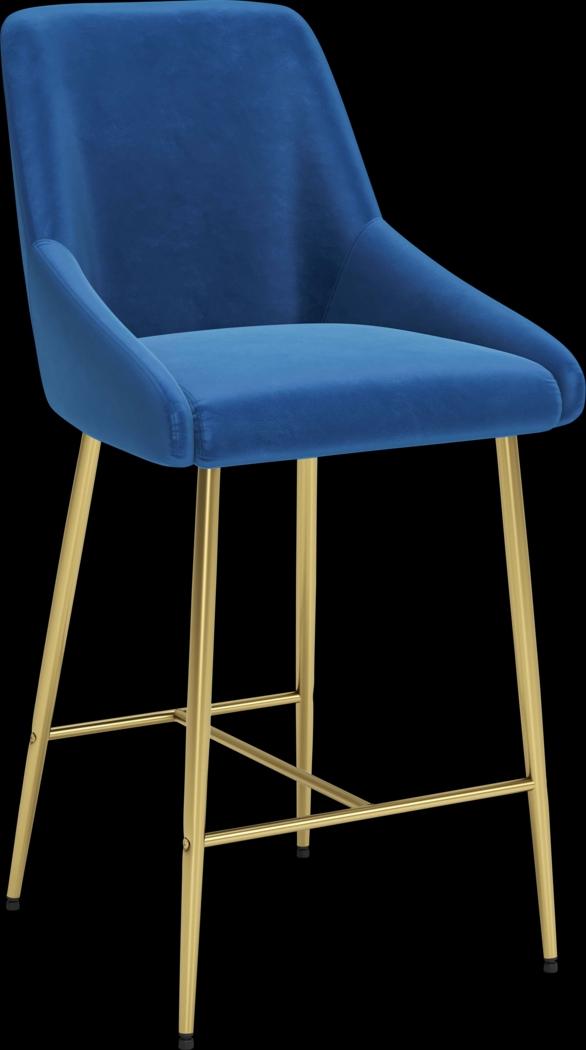 Brigodoom Navy Counter Height Stool - Thumbnail - Image 1