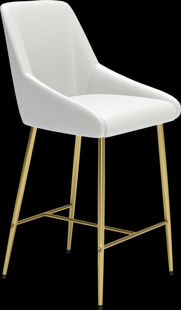 Brigodoom White Counter Height Stool - Thumbnail - Image 7