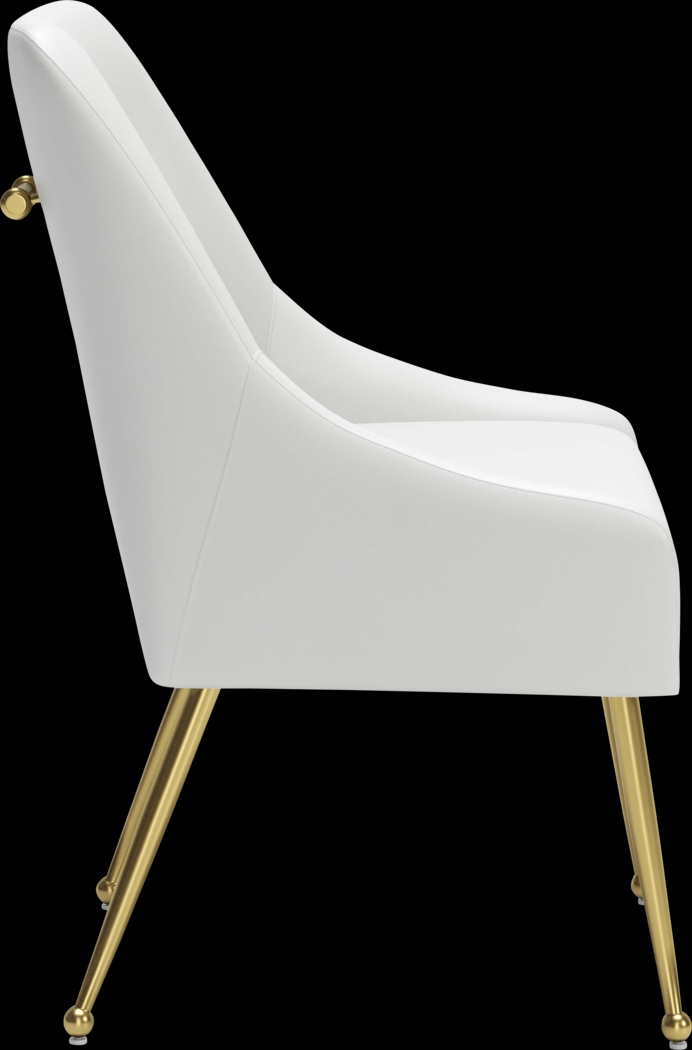 Brigodoom White Dining Chair - Thumbnail - Image 4
