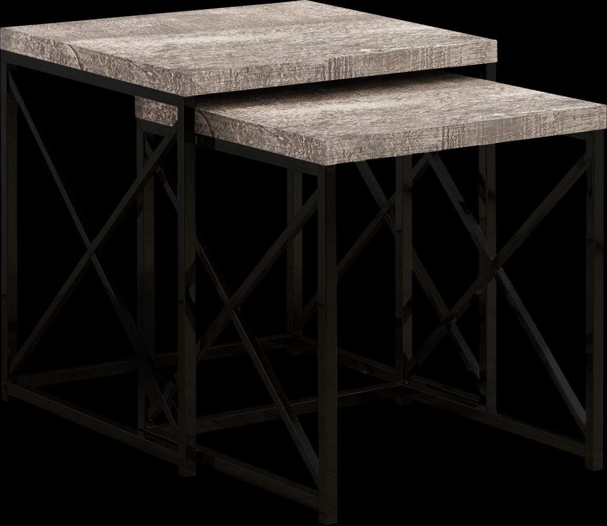 Brillock Dark Taupe Nesting Tables - Thumbnail - Image 1
