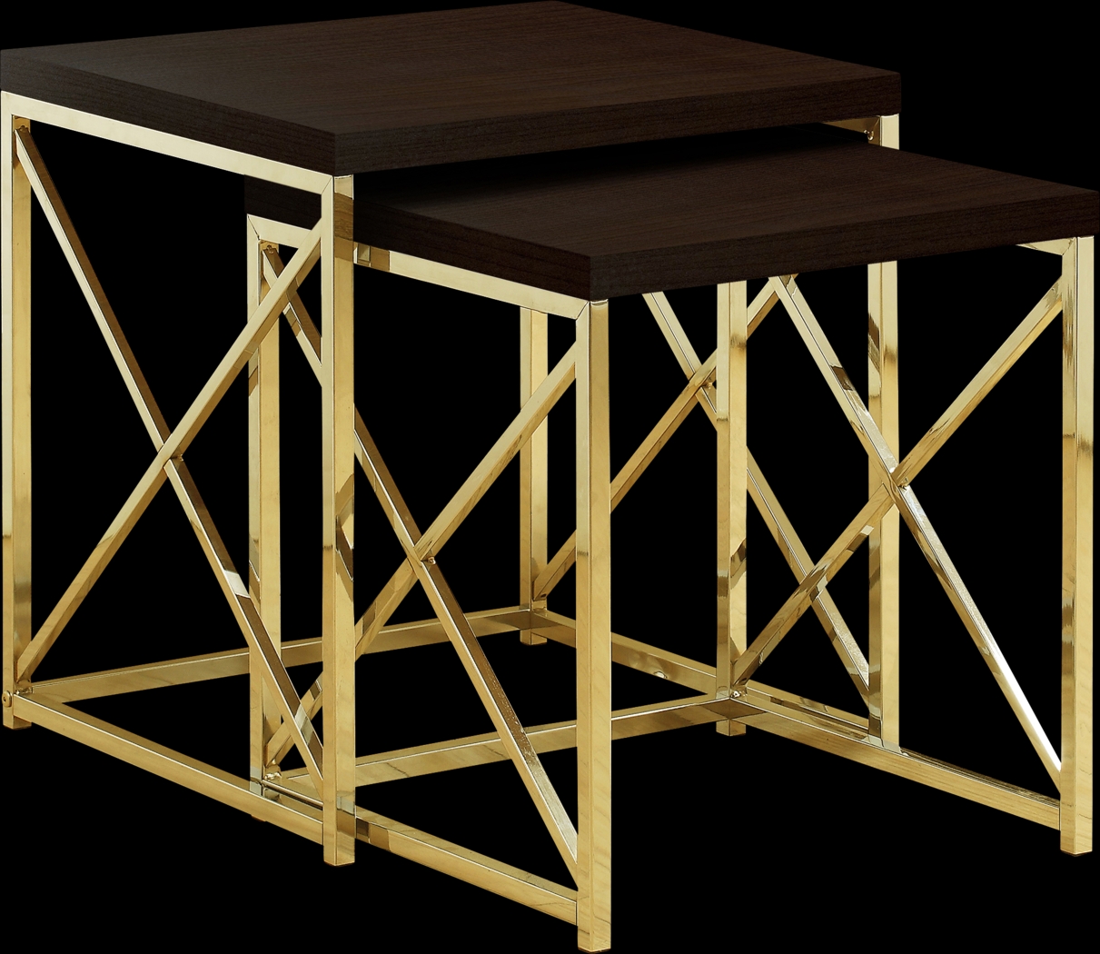 Brillock Gold Nesting Tables - Thumbnail - Image 1