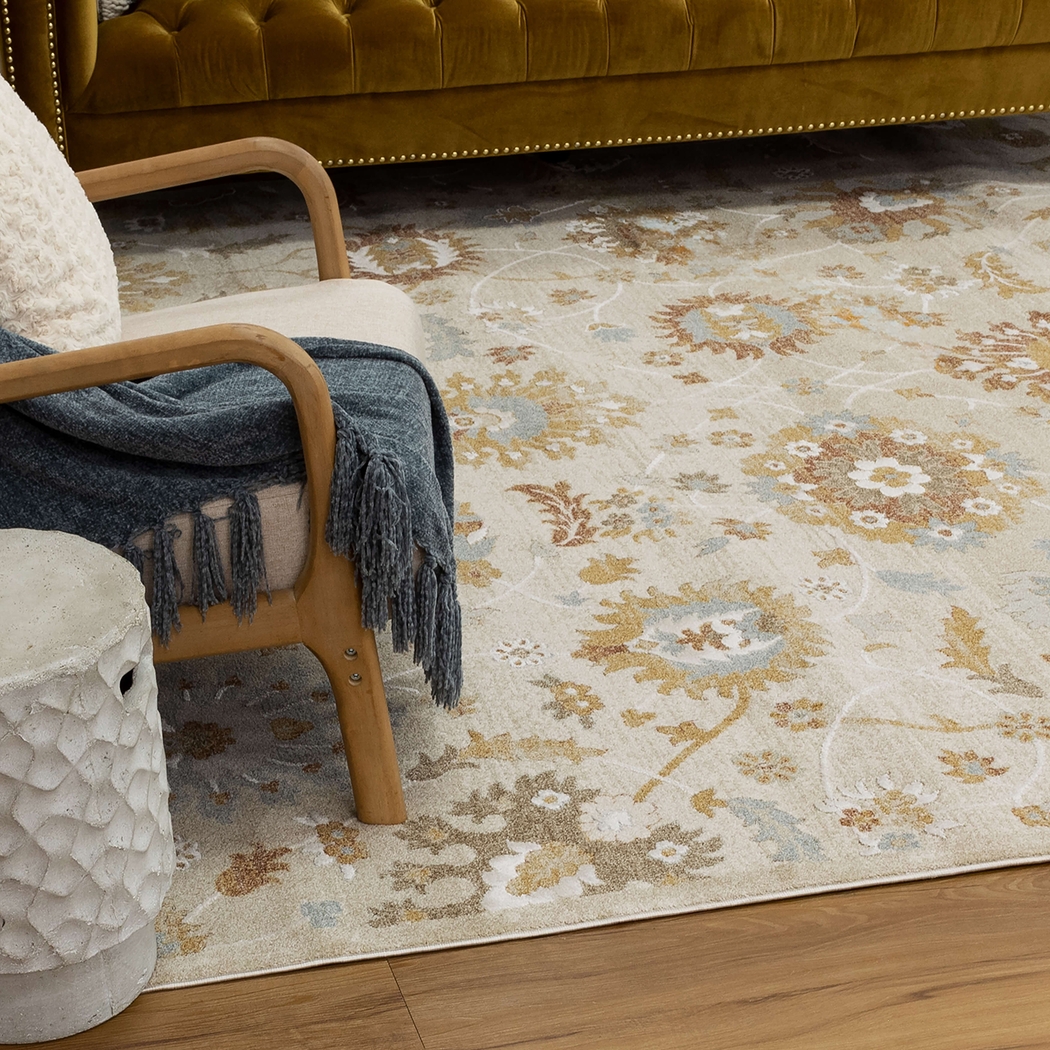 Briman Beige 6'6 x 9'10 Rug - Thumbnail - Image 3