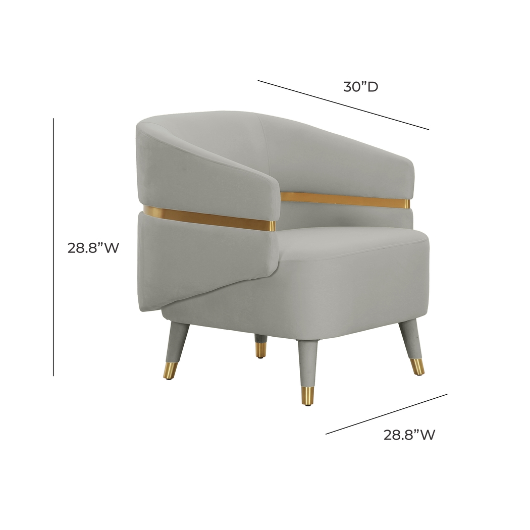 Brimer Gray Accent Chair - Thumbnail - Image 6