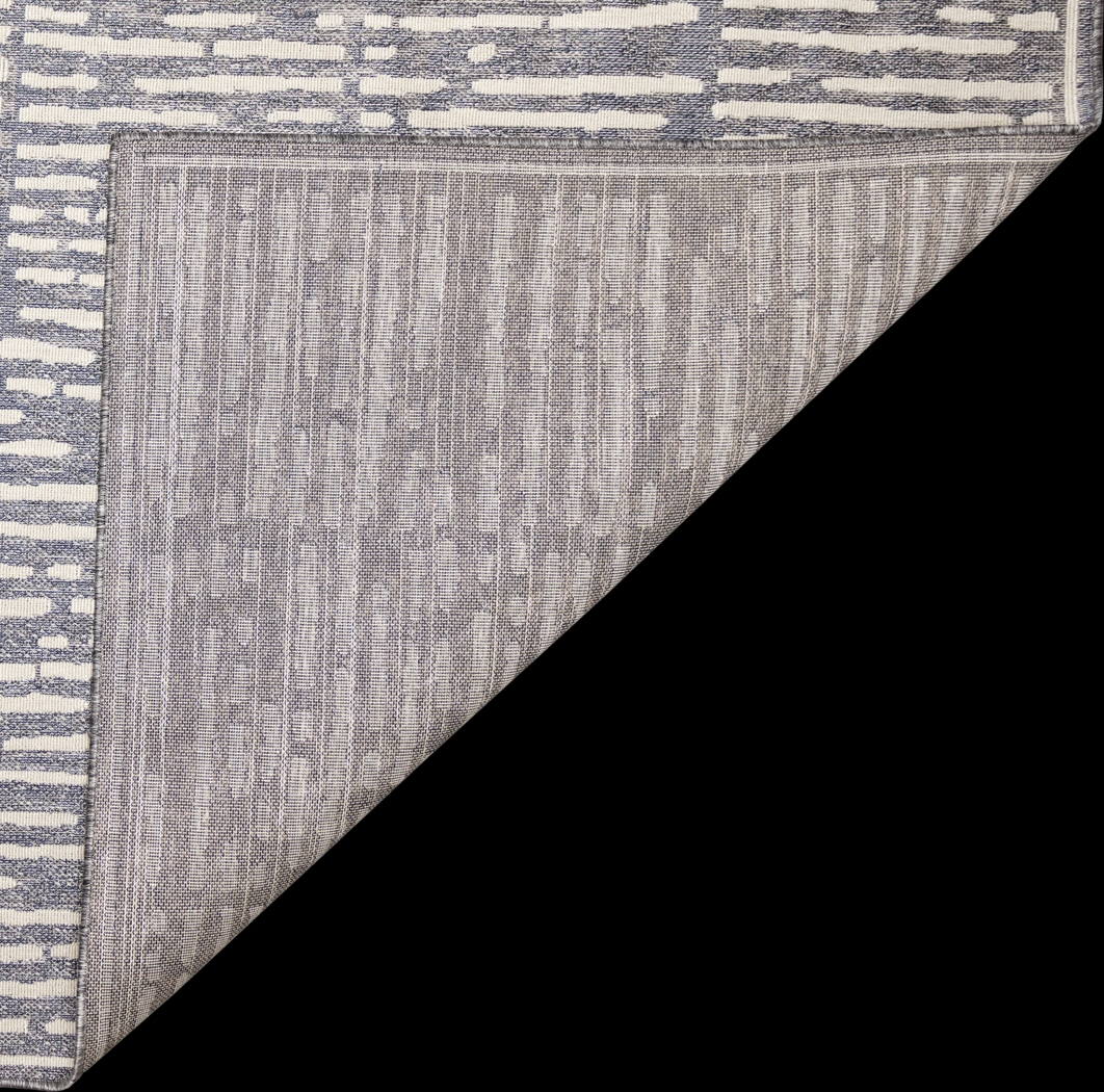 Brimley Blue 5'3 x 7'3 Indoor/Outdoor Rug - Thumbnail - Image 6