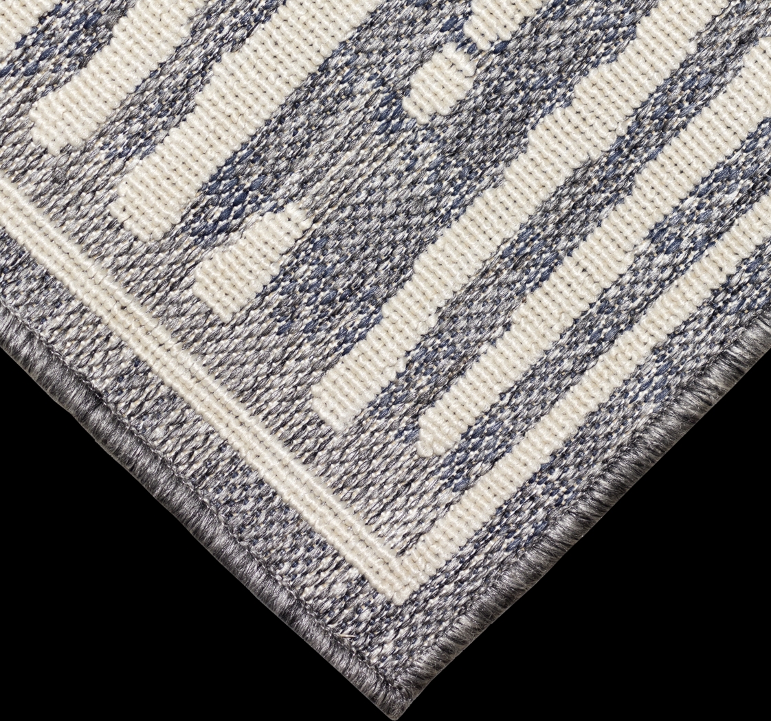 Brimley Blue 5'3 x 7'3 Indoor/Outdoor Rug - Thumbnail - Image 7