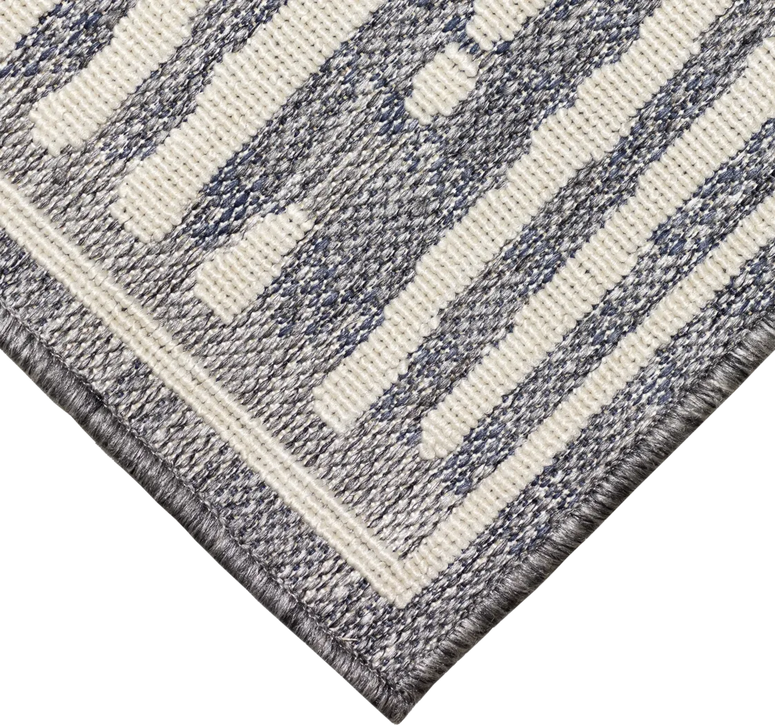 Brimley Blue 6'6 x 9'4 Indoor/Outdoor Rug - Thumbnail - Image 7