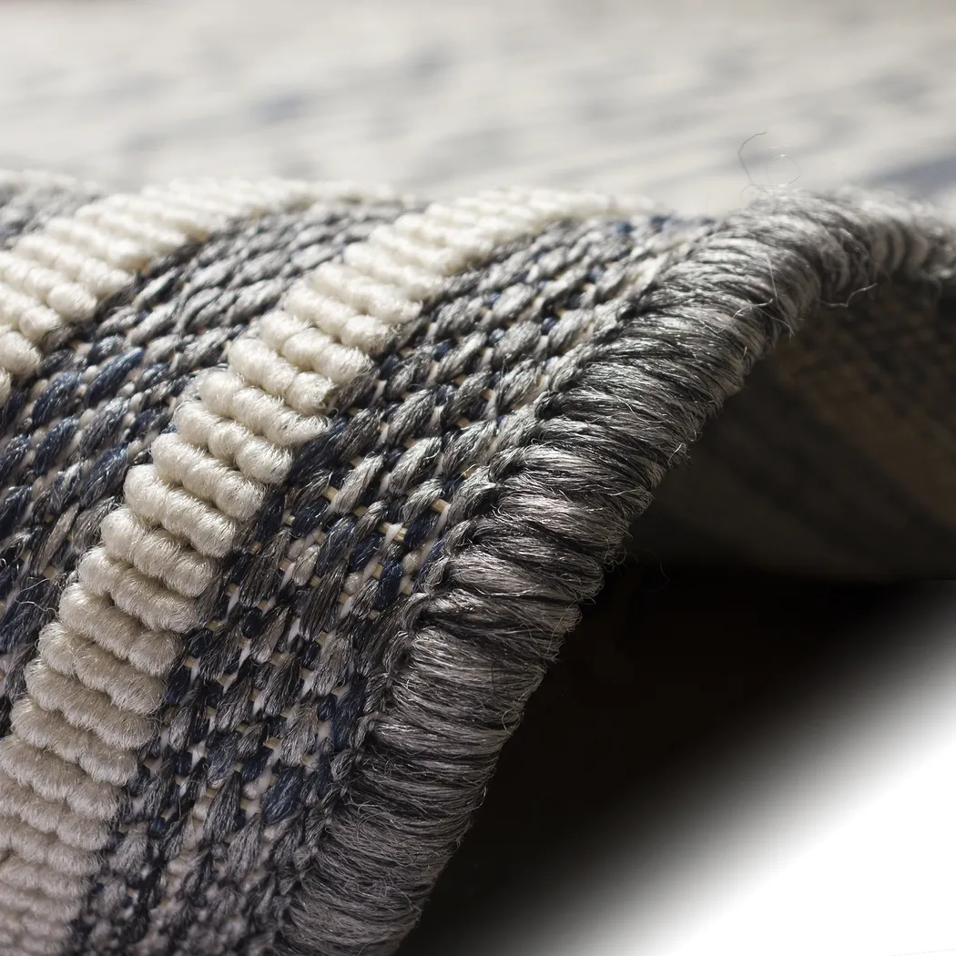 Brimley Blue 6'6 x 9'4 Indoor/Outdoor Rug - Thumbnail - Image 9