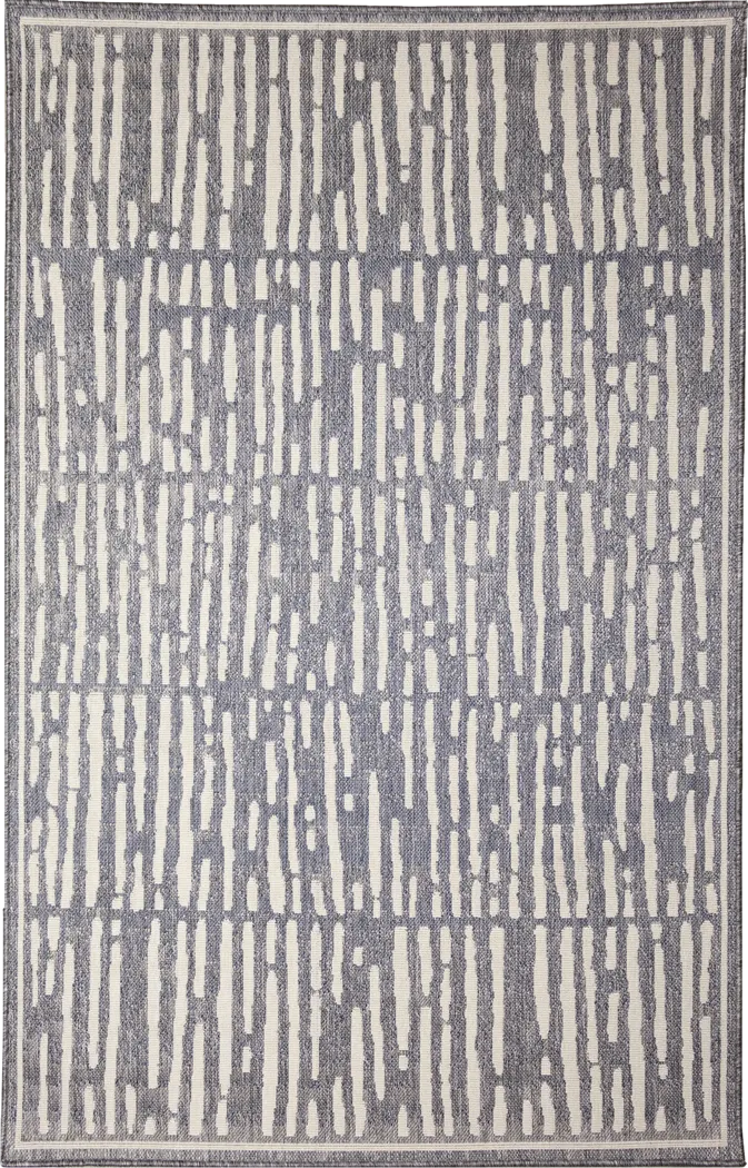 Brimley Blue 6'6 x 9'4 Indoor/Outdoor Rug - Thumbnail - Image 1