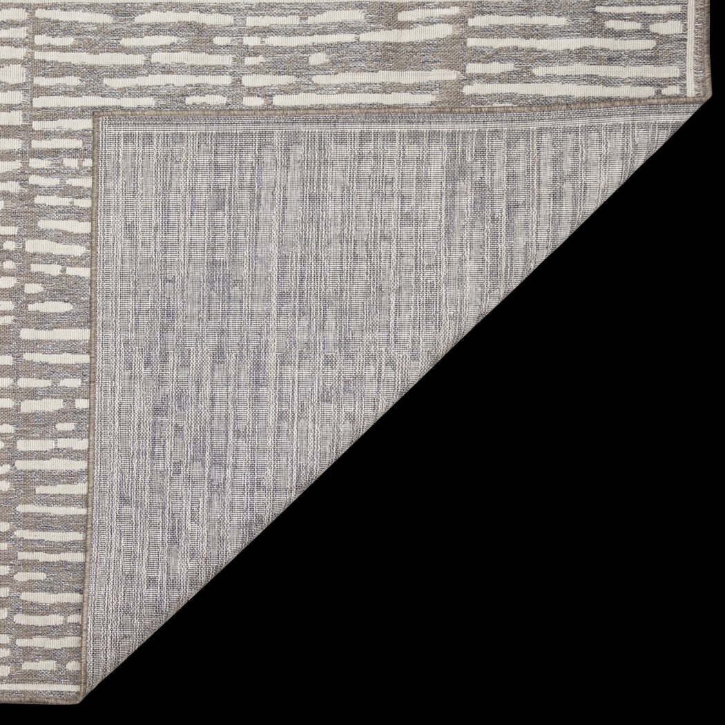 Brimley Gray 6'6 x 9'4 Indoor/Outdoor Rug - Thumbnail - Image 6