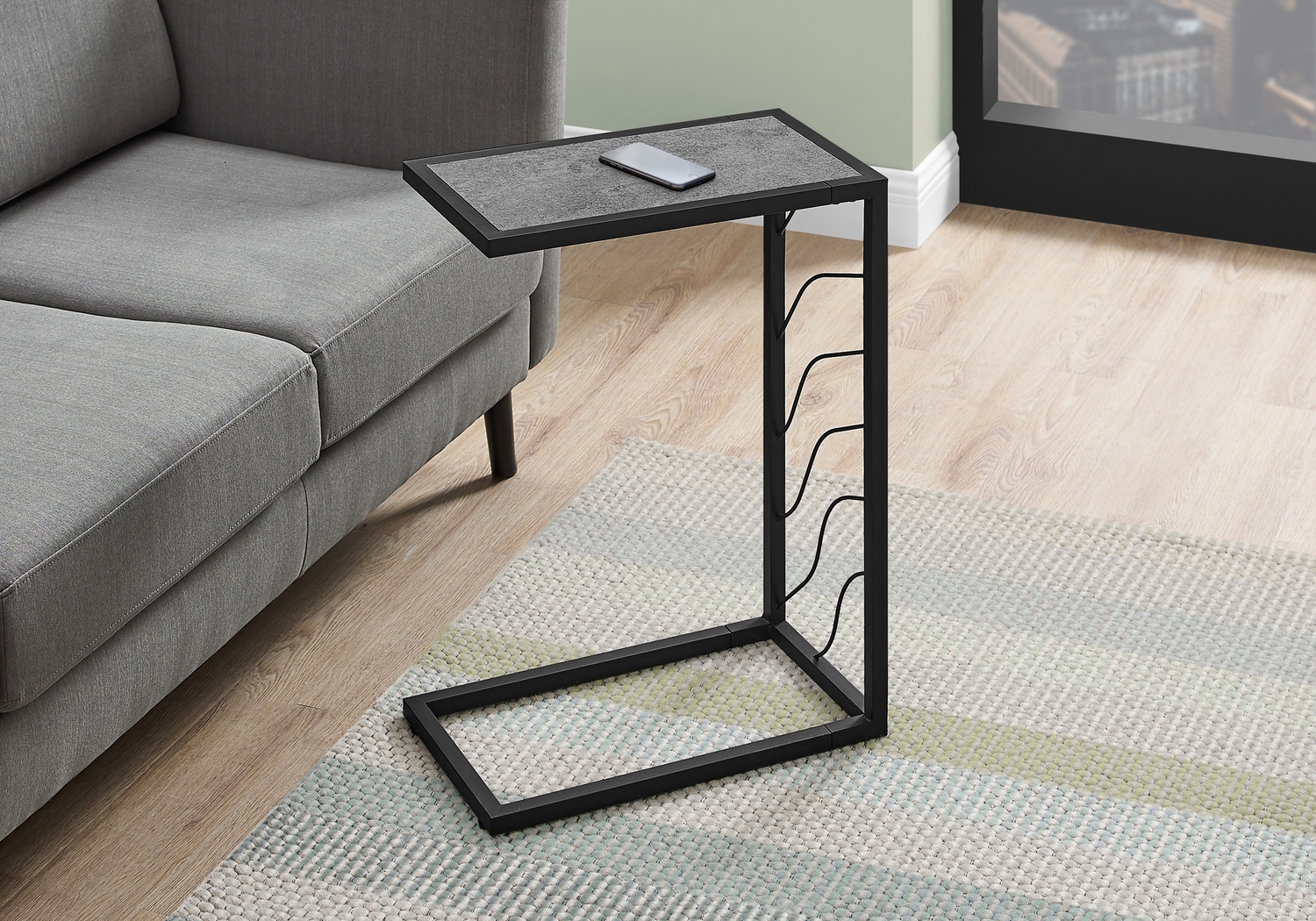 Brimmer Way Gray Accent Table - Thumbnail - Image 3