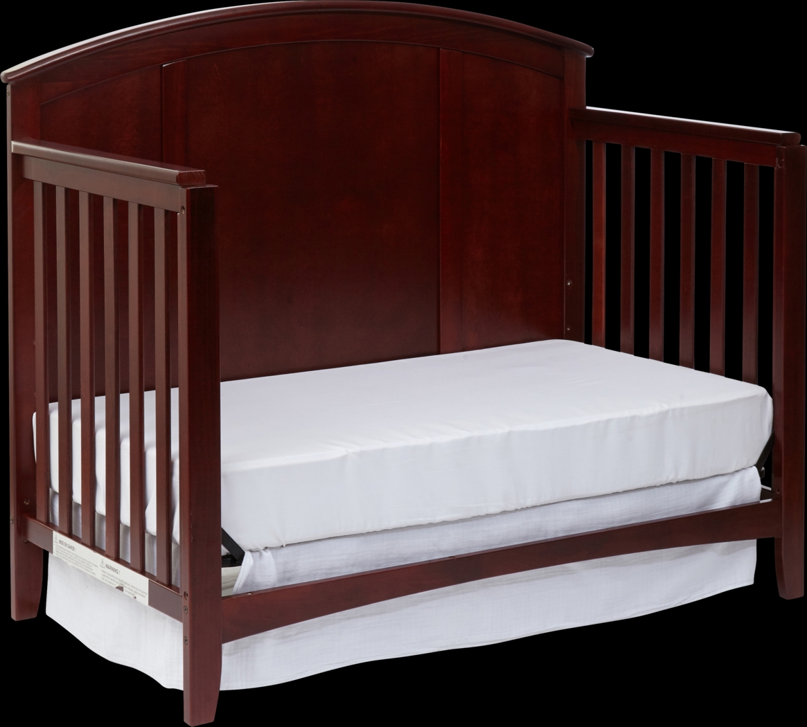Brindley Brown Cherry Convertible Crib - Thumbnail - Image 4