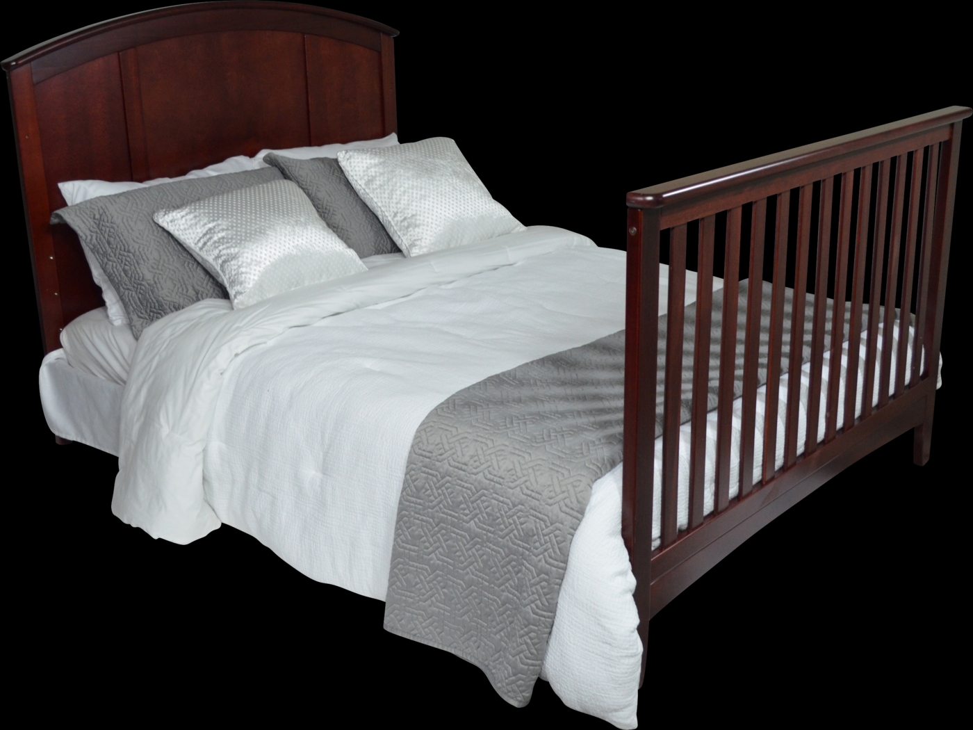 Brindley Brown Cherry Convertible Crib - Thumbnail - Image 7