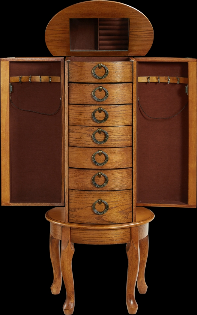 Brinegar Brown Jewelry Armoire - Thumbnail - Image 7