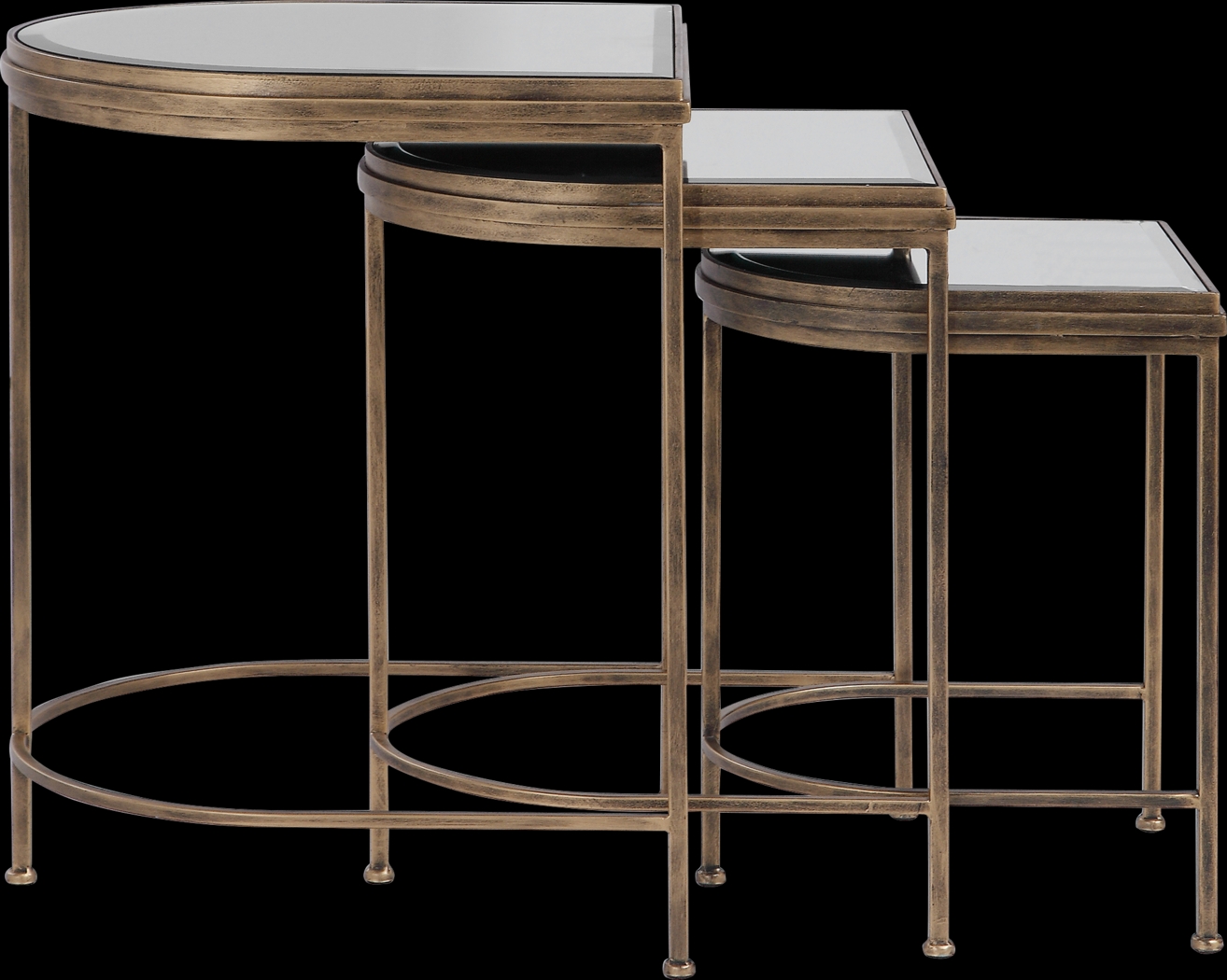 Brineton Gold Nesting Table, Set of 3 - Thumbnail - Image 2