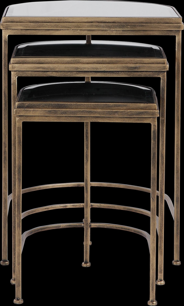 Brineton Gold Nesting Table, Set of 3 - Thumbnail - Image 3