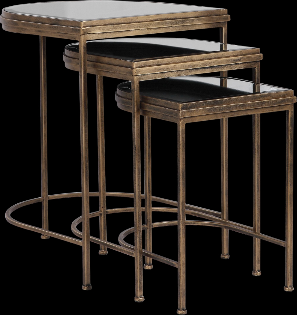 Brineton Gold Nesting Table, Set of 3 - Thumbnail - Image 1
