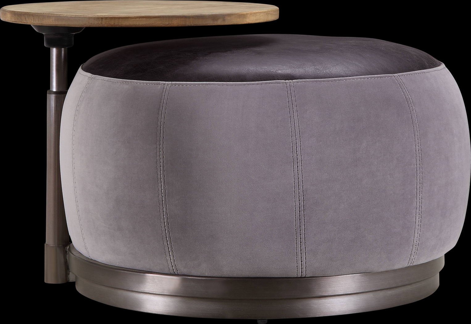 Brinkally Gray Cocktail Ottoman - Thumbnail - Image 3
