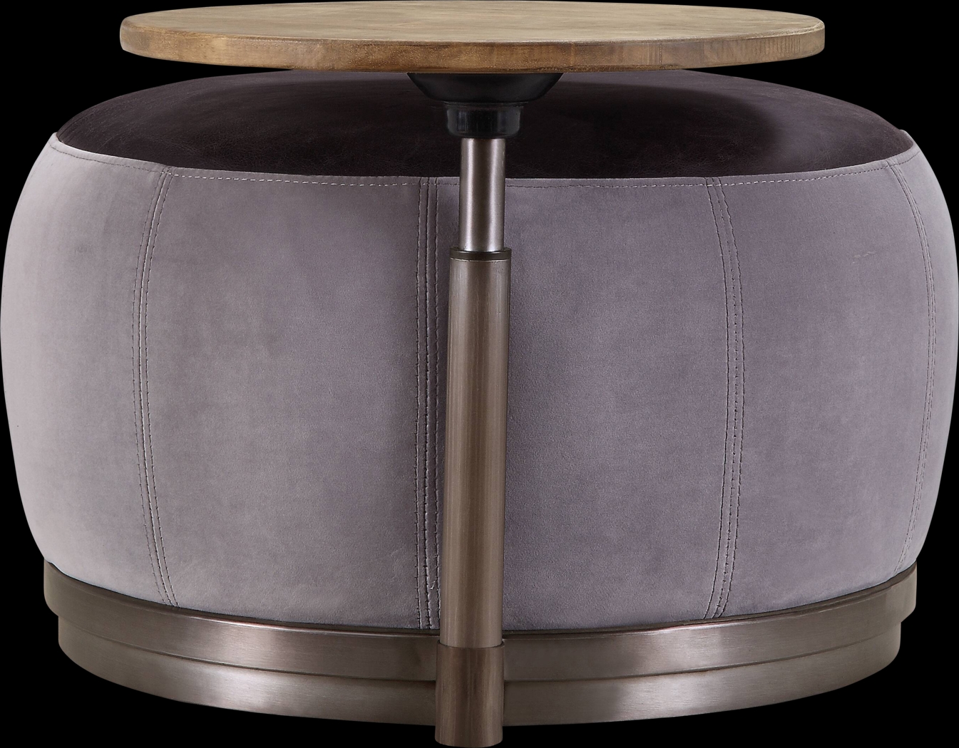 Brinkally Gray Cocktail Ottoman - Thumbnail - Image 4