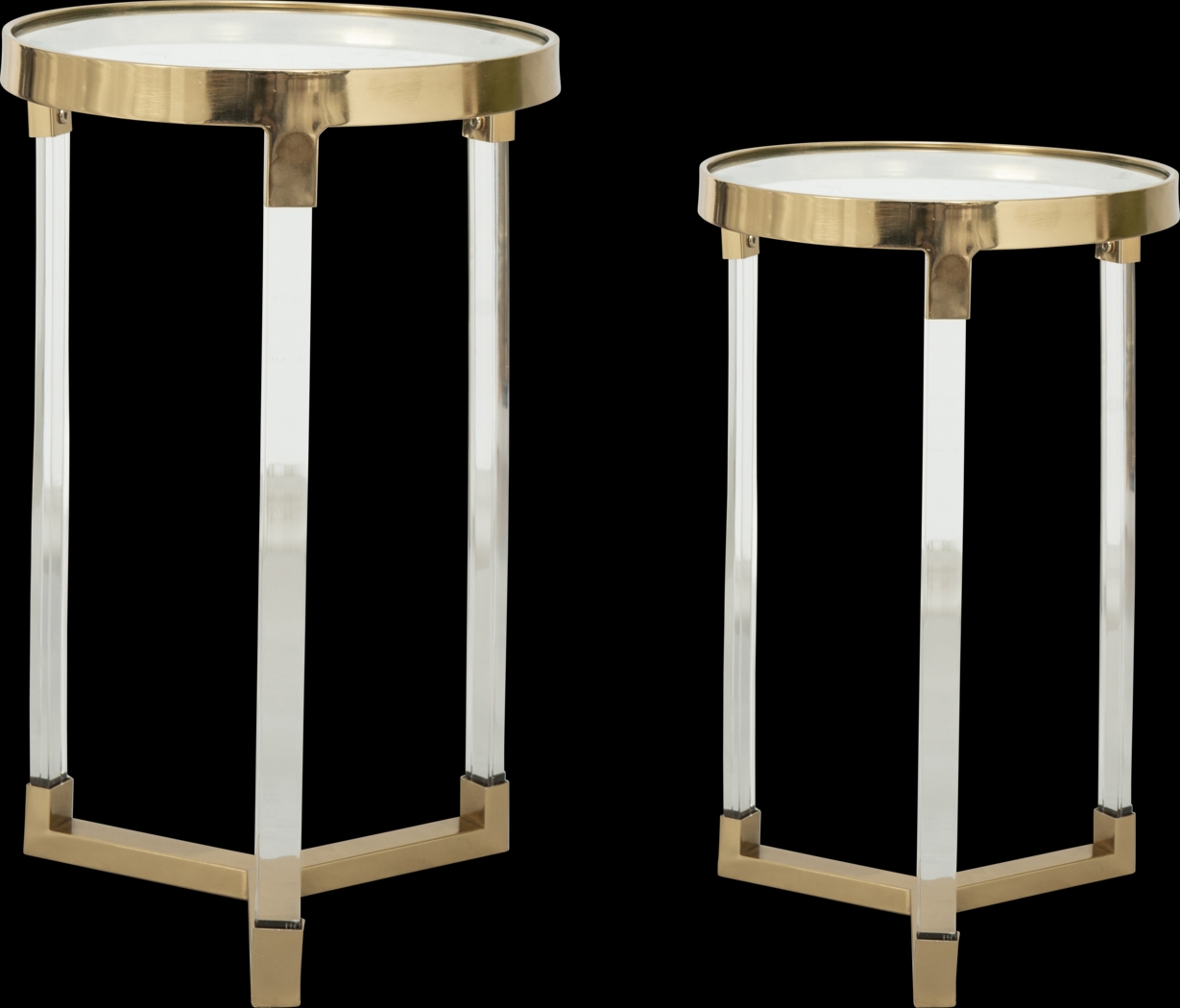 Brinkbum Gold Nesting Tables, Set of 2 - Thumbnail - Image 1