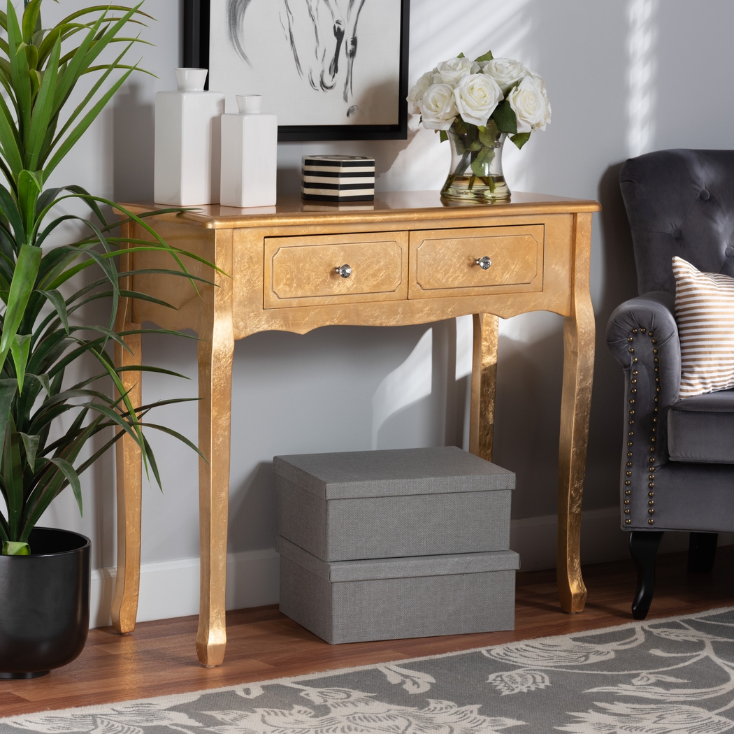 Brinkhoff I Gold Sofa Table - Thumbnail - Image 2