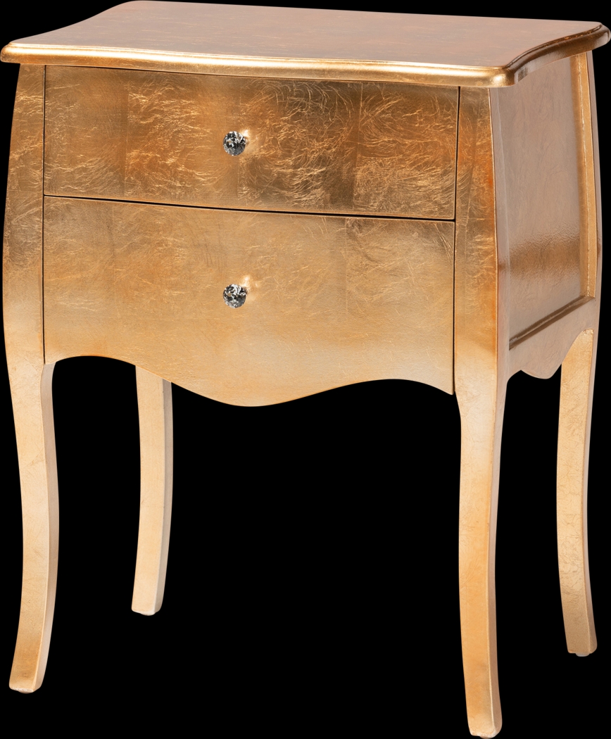 Brinkhoff II Gold Nightstand - Thumbnail - Image 1