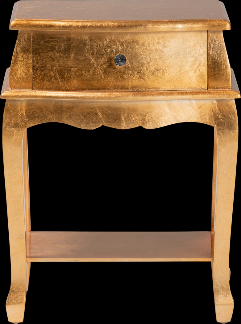 Brinkhoff III Gold Nightstand - Thumbnail - Image 3
