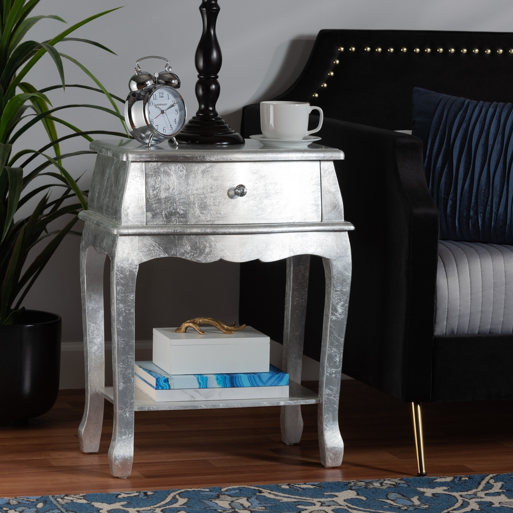 Brinkhoff III Silver Nightstand - Thumbnail - Image 2