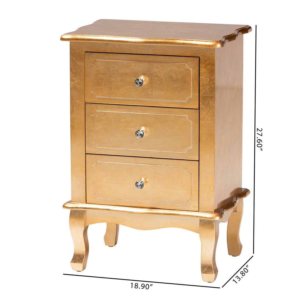 Brinkhoff IV Gold Nightstand - Thumbnail - Image 10
