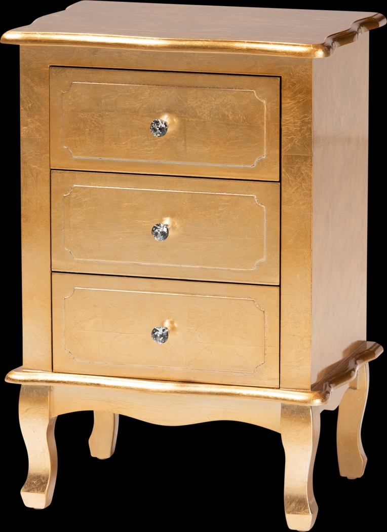 Brinkhoff IV Gold Nightstand - Thumbnail - Image 1