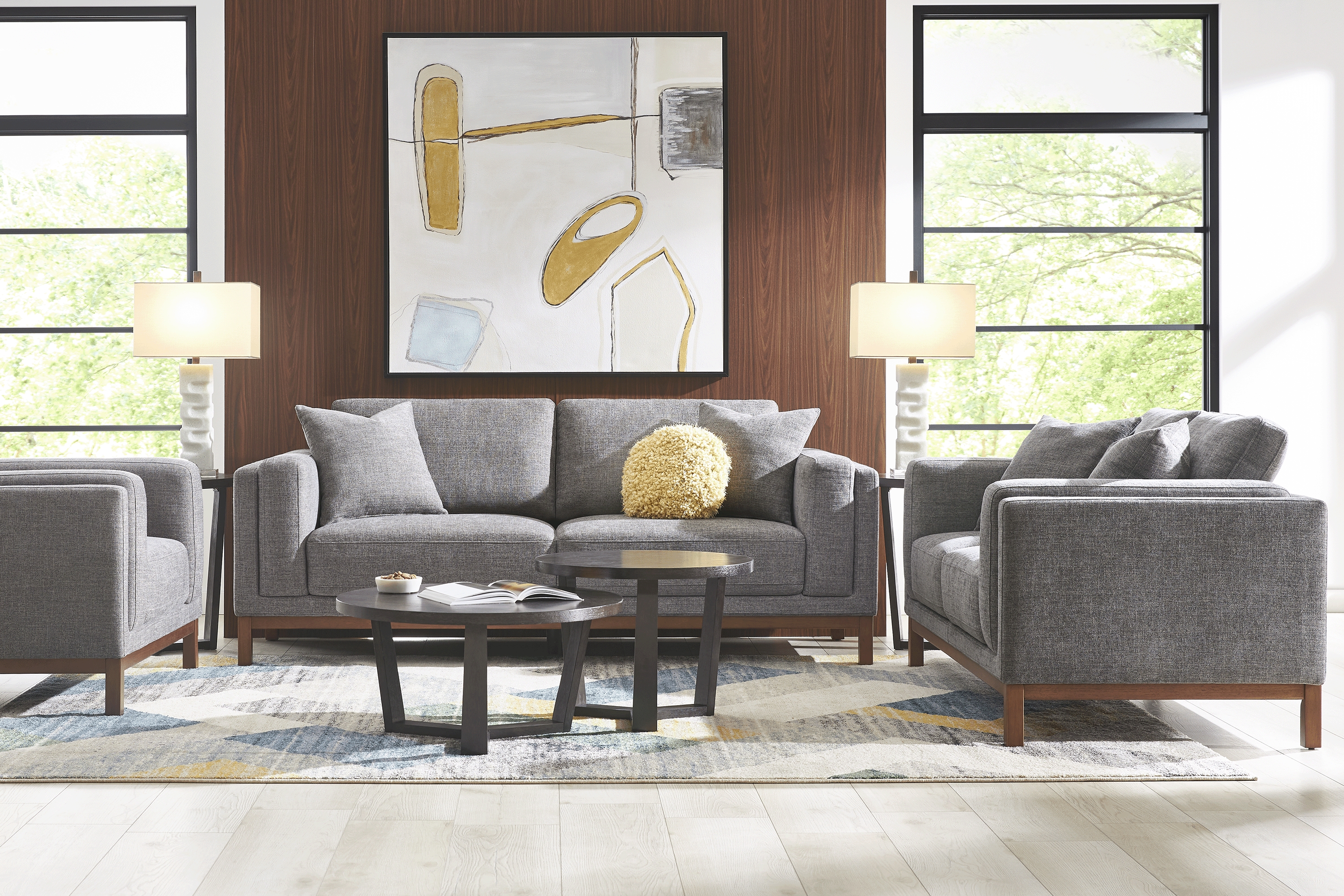 Brinkley Pewter Sofa - Thumbnail - Image 2