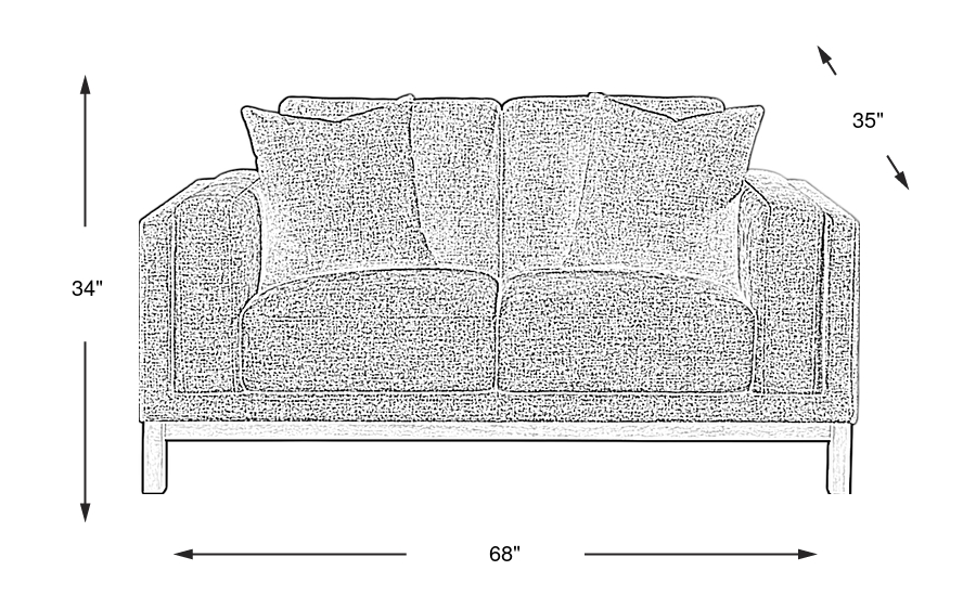 Dimension Image. Please refer to the Dimension Tab on this page for dimension details.