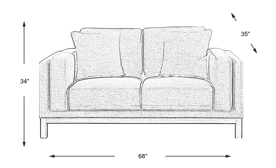 Dimension Image. Please refer to the Dimension Tab on this page for dimension details.