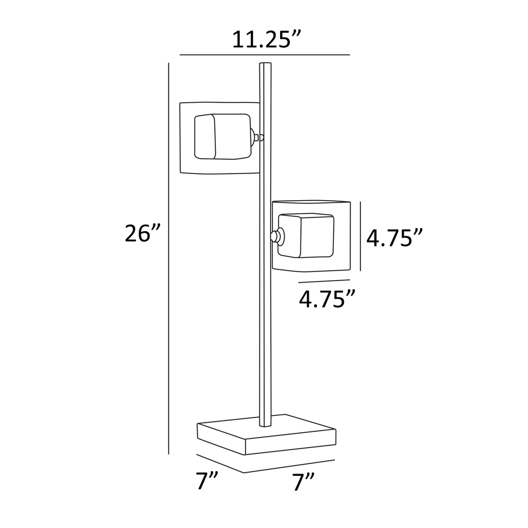 Brinkly Bay Chrome Table Lamp - Thumbnail - Image 4