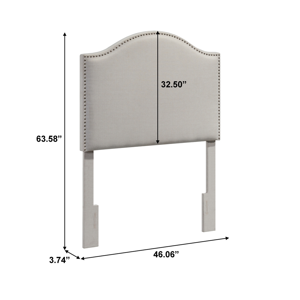Brinkworth Cream Twin Headboard - Thumbnail - Image 8