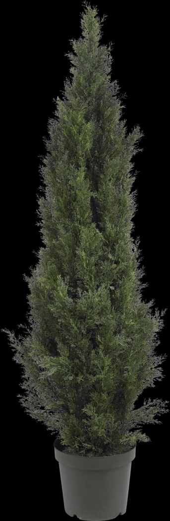 Brinlee Green Cedar Indoor/Outdoor Silk Tree - Thumbnail - Image 1