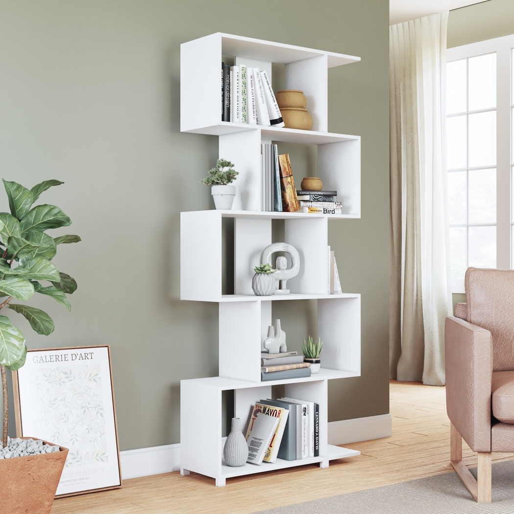 Brinlee White Bookcase - Thumbnail - Image 2