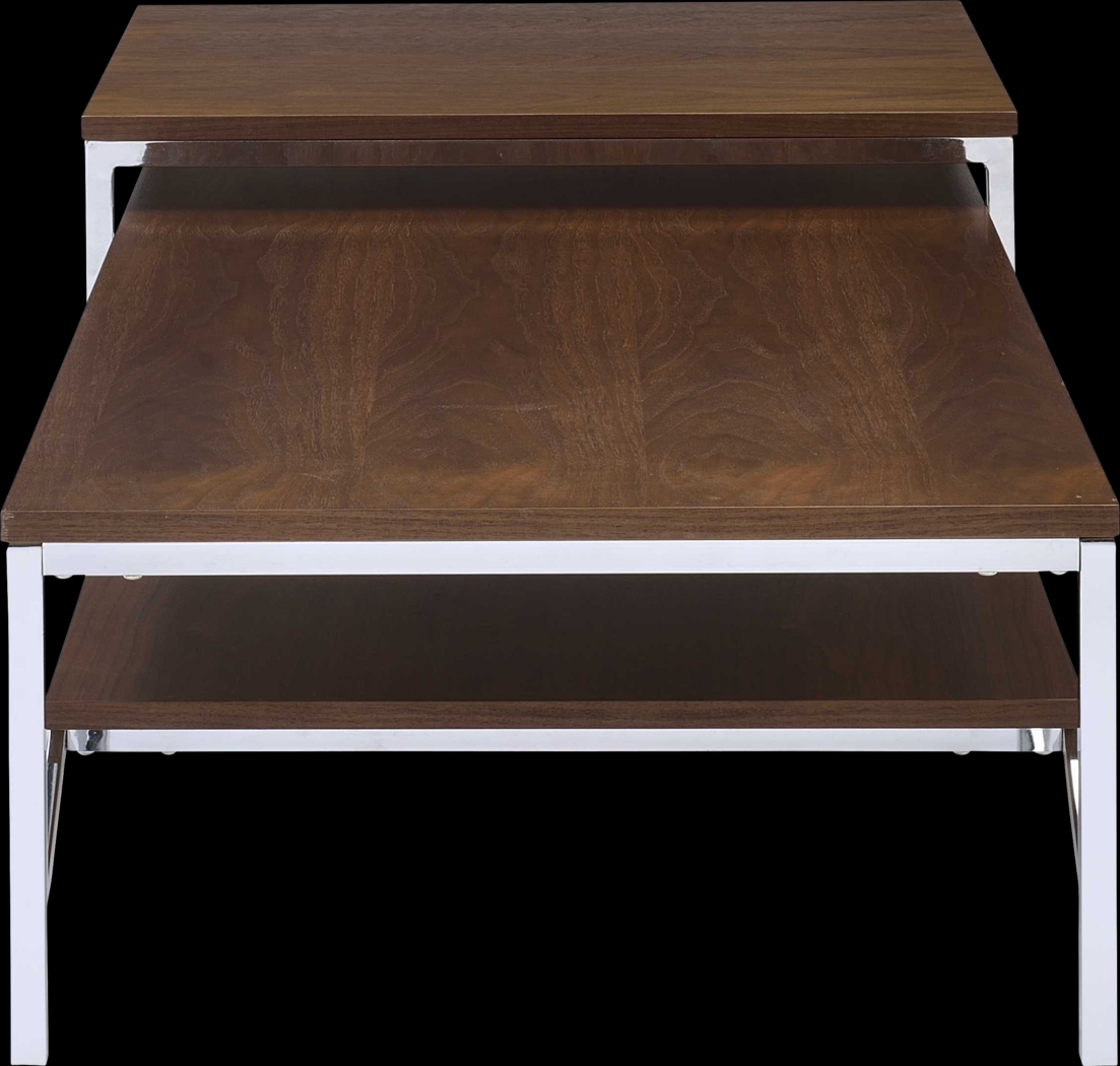 Brinley Walnut Nesting Cocktail Table (Set of 2) - Thumbnail - Image 5