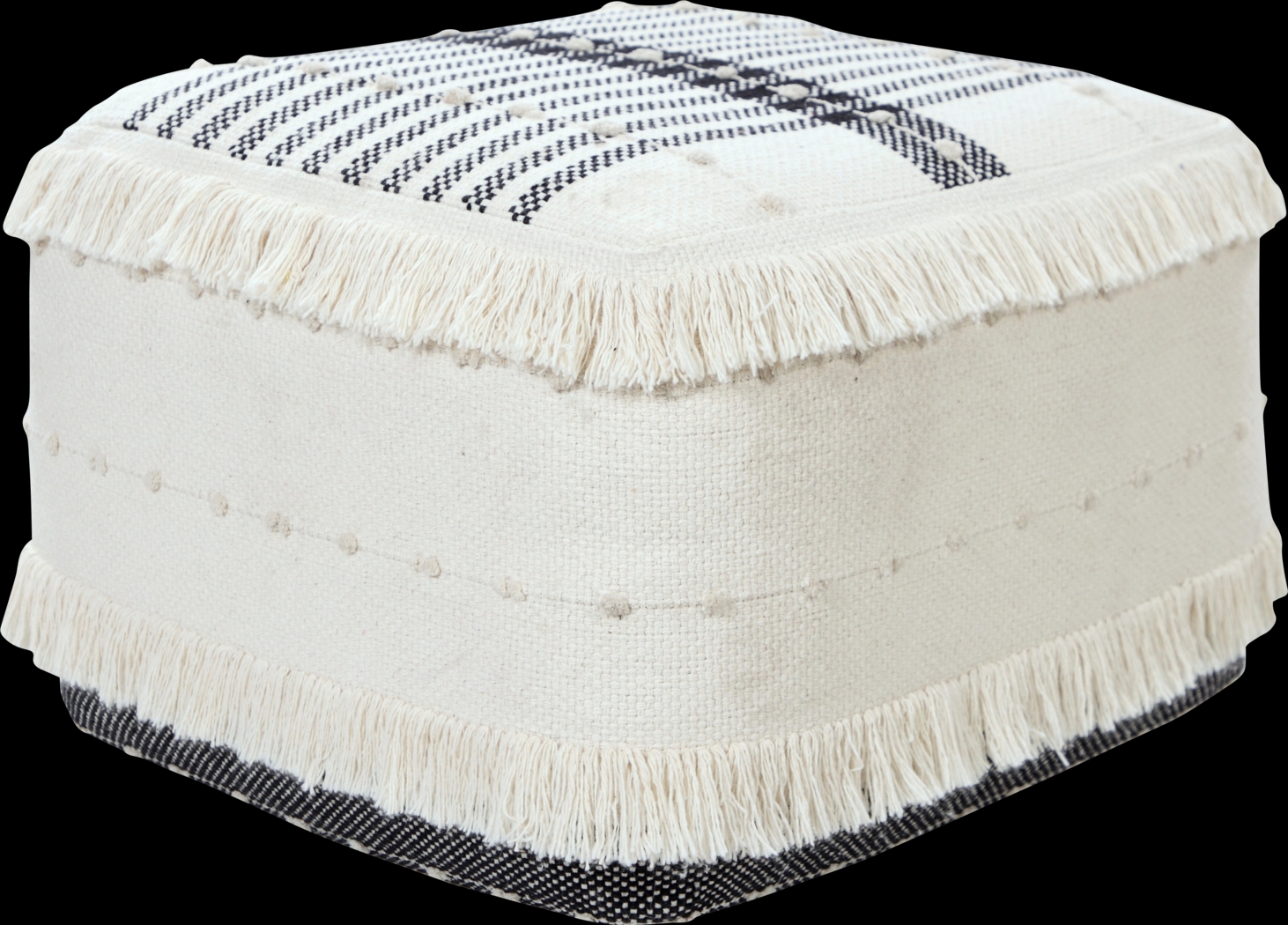 Brinok White Pouf - Thumbnail - Image 1