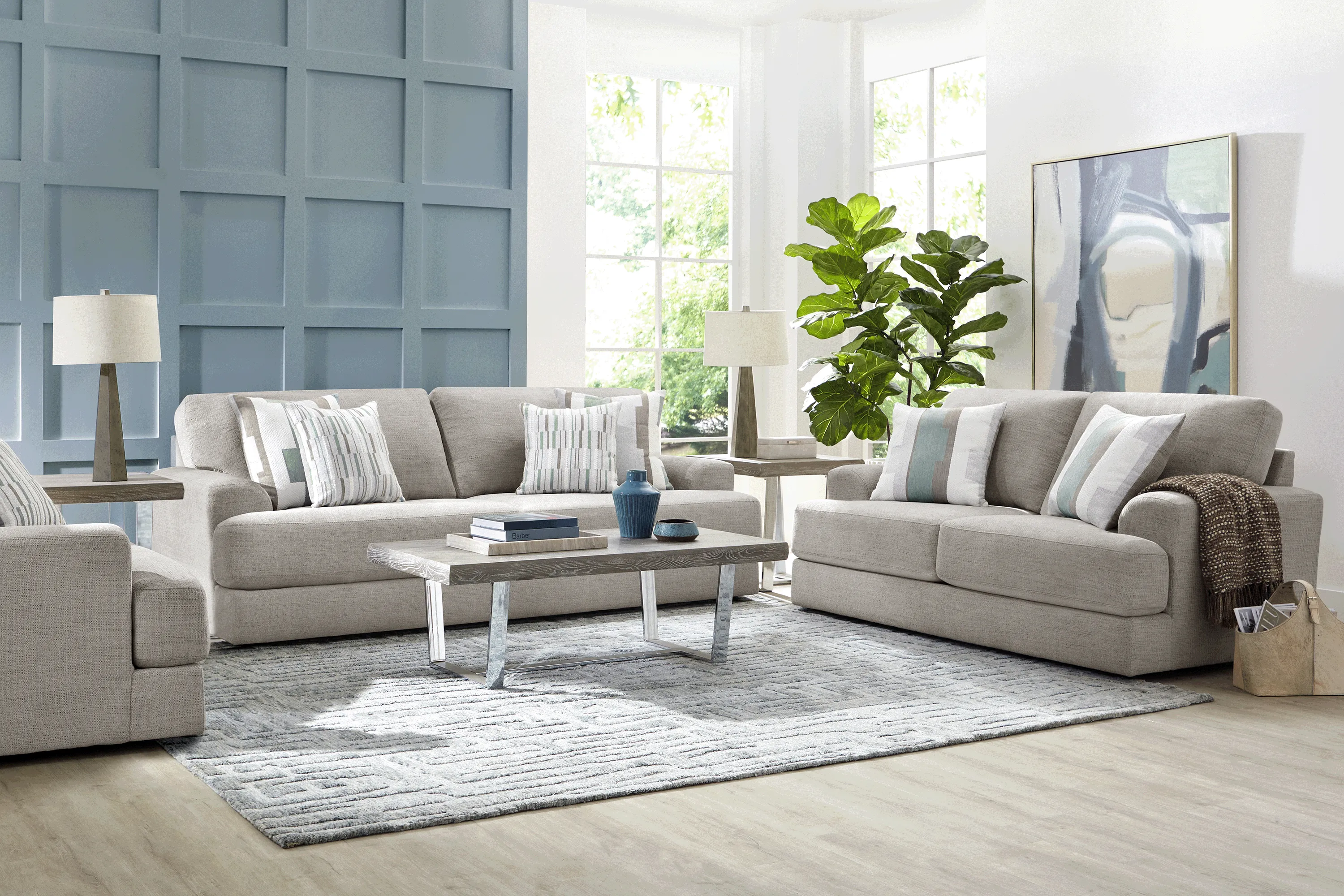 Brisbane Beige 2 Pc Living Room - Thumbnail - Image 1