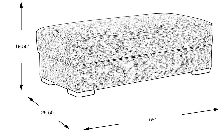 Dimension Image. Please refer to the Dimension Tab on this page for dimension details.
