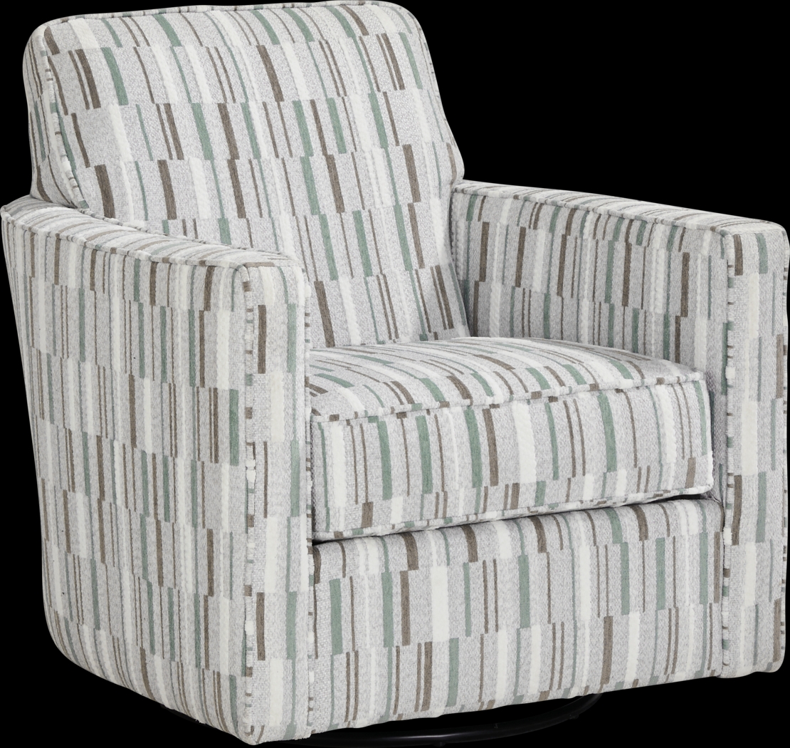 Brisbane Beige Swivel Chair - Thumbnail - Image 1