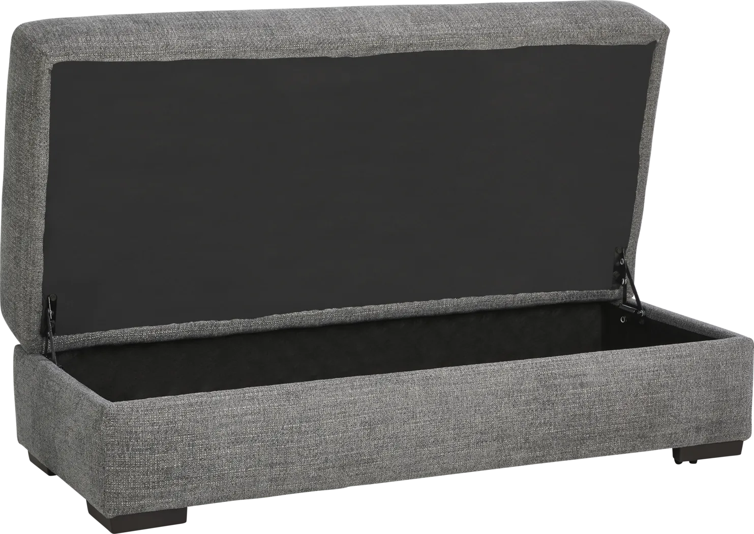 Brisbane Gray Storage Ottoman - Thumbnail - Image 3