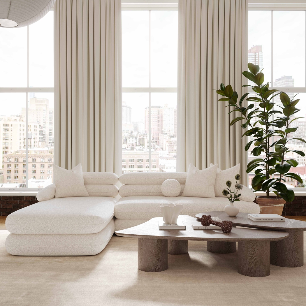 Briscoey Cream 2 Pc Left Arm Chaise Sectional - Thumbnail - Image 2