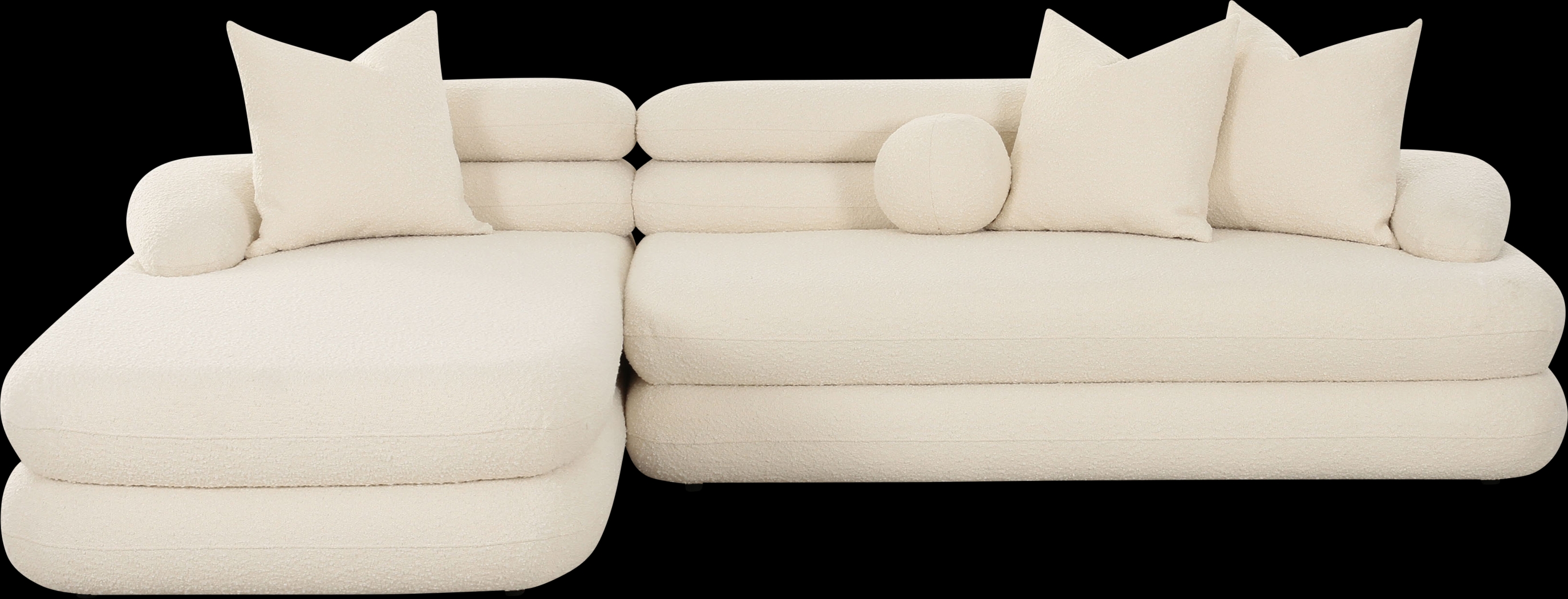 Briscoey Cream 2 Pc Left Arm Chaise Sectional - Thumbnail - Image 3