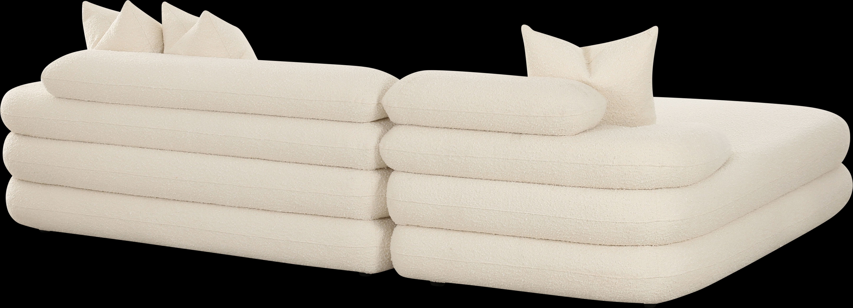 Briscoey Cream 2 Pc Left Arm Chaise Sectional - Thumbnail - Image 4