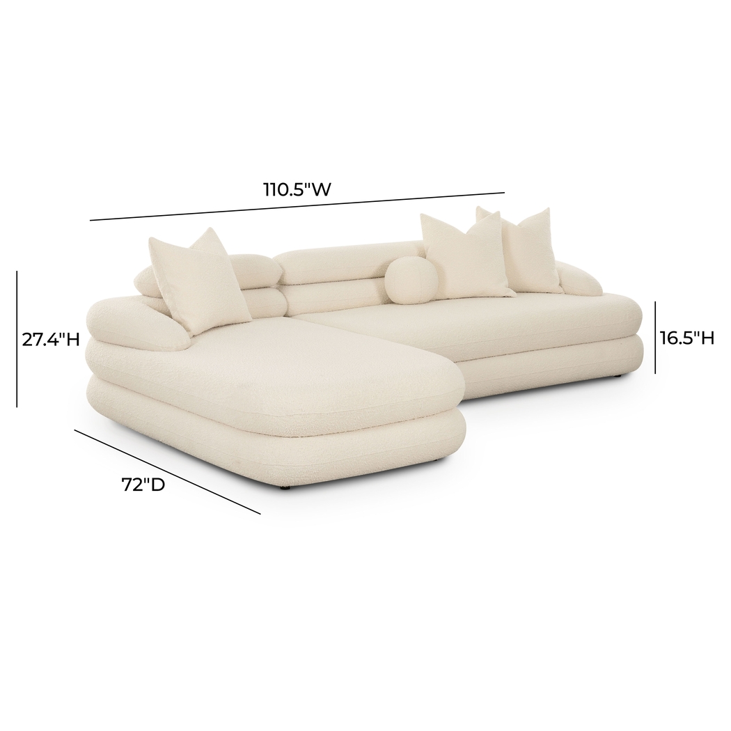 Briscoey Cream 2 Pc Left Arm Chaise Sectional - Thumbnail - Image 6