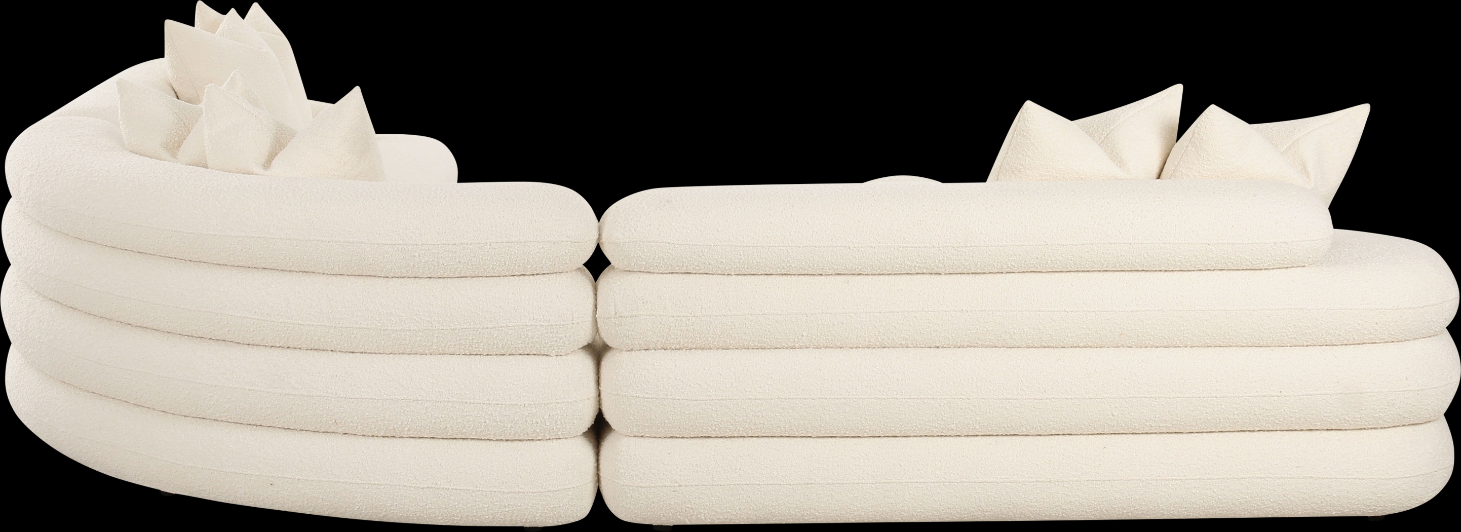 Briscoey Cream 3 Pc Sectional - Thumbnail - Image 3